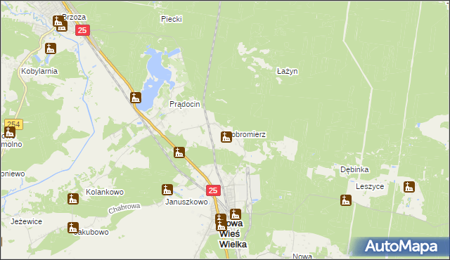 mapa Dobromierz gmina Nowa Wieś Wielka, Dobromierz gmina Nowa Wieś Wielka na mapie Targeo