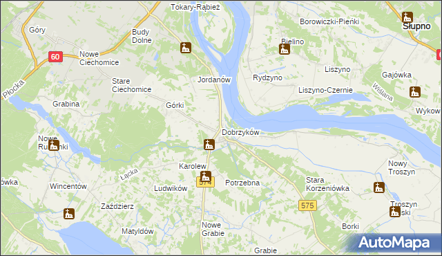 mapa Dobrzyków, Dobrzyków na mapie Targeo