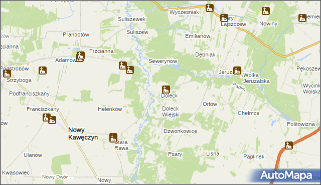 mapa Doleck, Doleck na mapie Targeo
