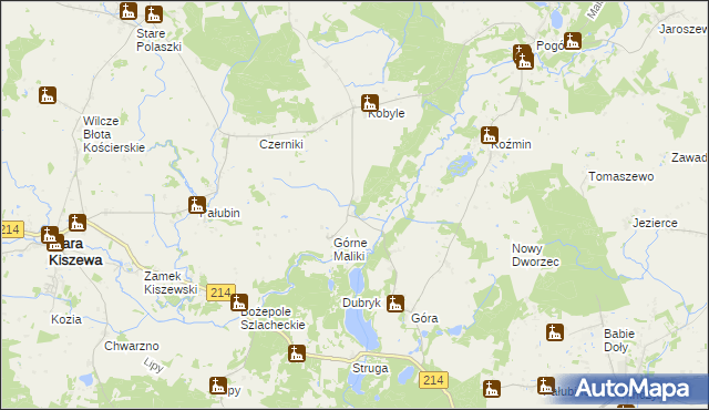 mapa Dolne Maliki, Dolne Maliki na mapie Targeo
