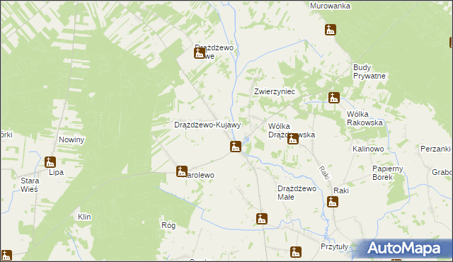 mapa Drążdżewo, Drążdżewo na mapie Targeo