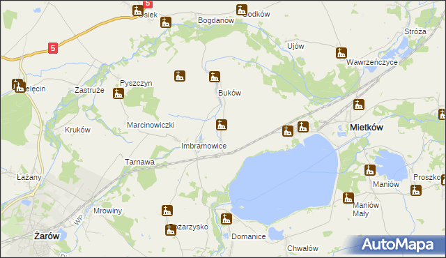 mapa Dzikowa, Dzikowa na mapie Targeo