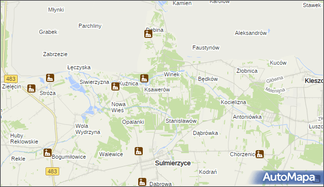 mapa Eligiów, Eligiów na mapie Targeo