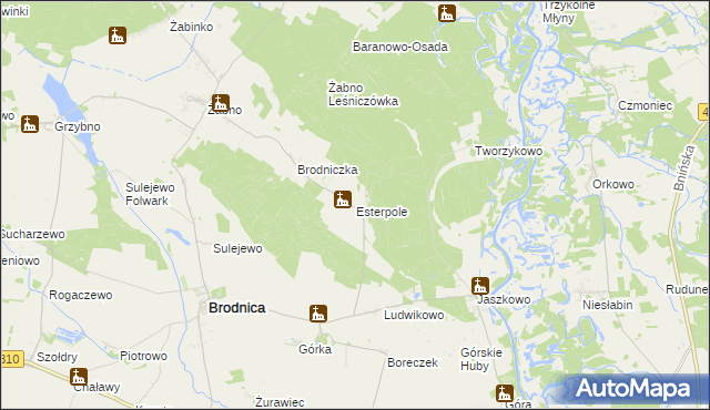 mapa Esterpole, Esterpole na mapie Targeo