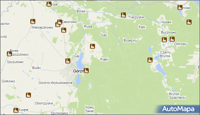 mapa Fiałki, Fiałki na mapie Targeo
