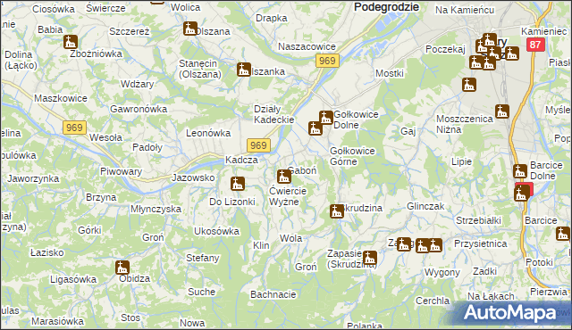 mapa Gaboń, Gaboń na mapie Targeo