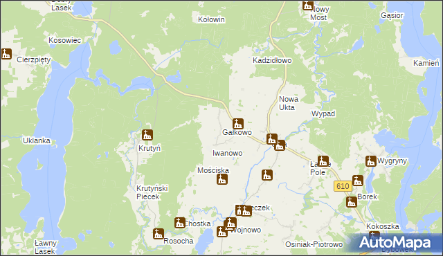 mapa Gałkowo, Gałkowo na mapie Targeo
