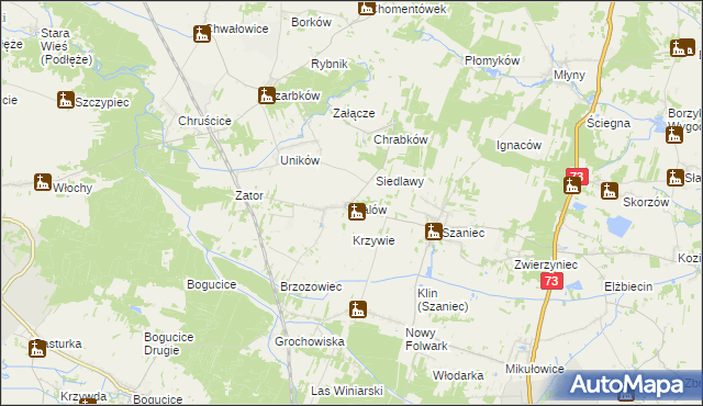 mapa Galów, Galów na mapie Targeo