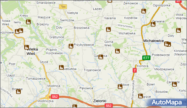 mapa Garliczka, Garliczka na mapie Targeo