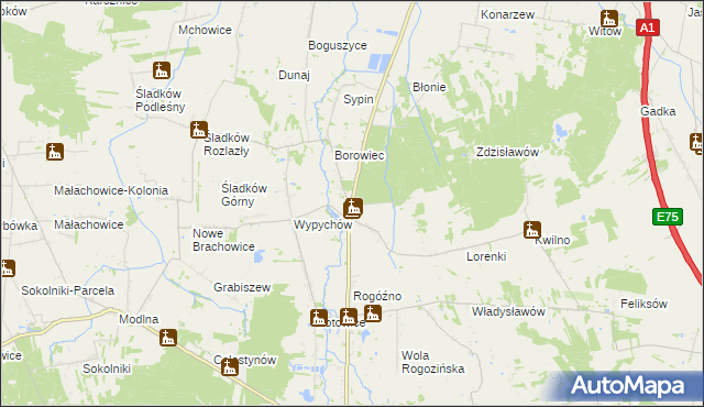 mapa Gieczno, Gieczno na mapie Targeo