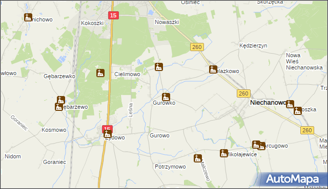 mapa Goczałkowo, Goczałkowo na mapie Targeo