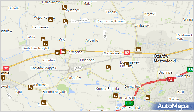 mapa Gołaszew, Gołaszew na mapie Targeo