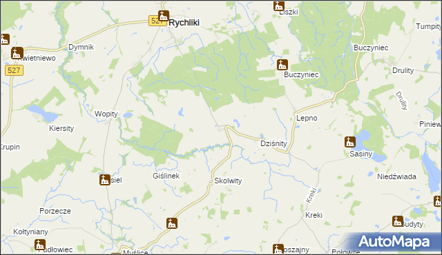 mapa Gołutowo, Gołutowo na mapie Targeo