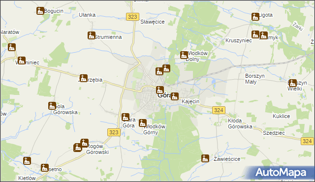 mapa Góra, Góra na mapie Targeo