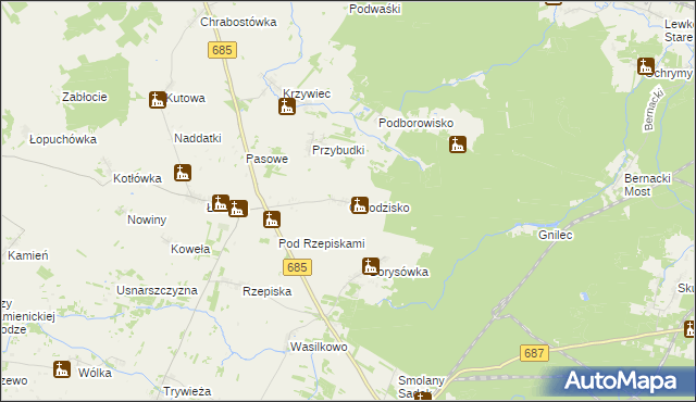 mapa Gorodzisko, Gorodzisko na mapie Targeo