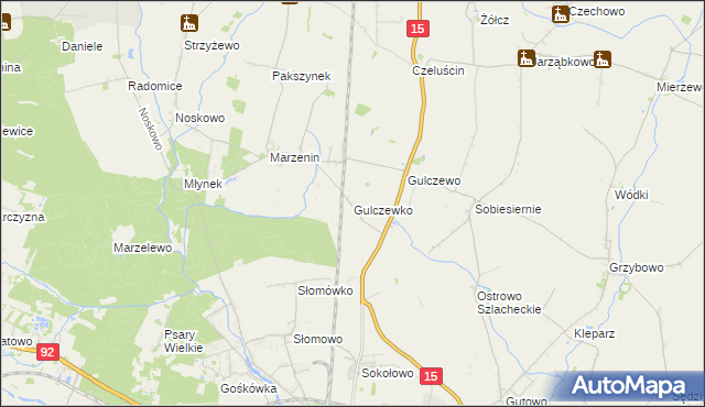 mapa Gulczewko, Gulczewko na mapie Targeo