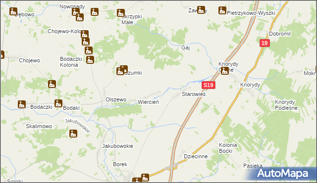 mapa Hawryłki, Hawryłki na mapie Targeo