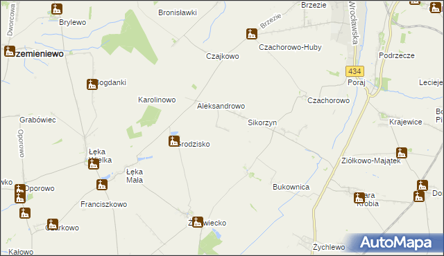 mapa Huby Pijanowskie, Huby Pijanowskie na mapie Targeo