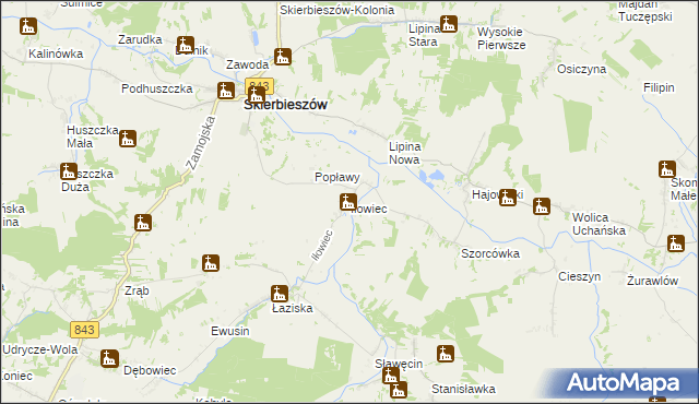 mapa Iłowiec, Iłowiec na mapie Targeo