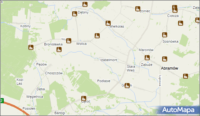 mapa Izabelmont, Izabelmont na mapie Targeo