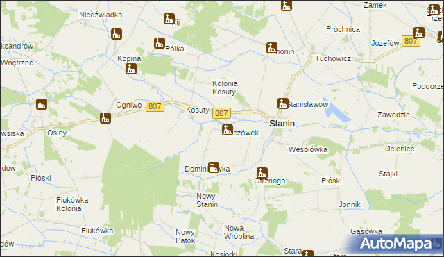 mapa Jarczówek, Jarczówek na mapie Targeo