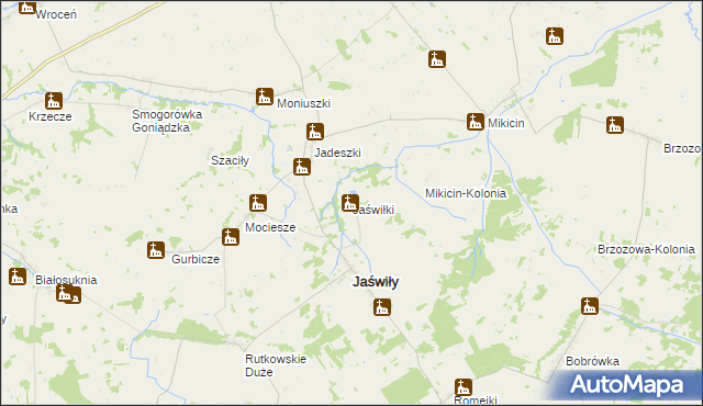 mapa Jaświłki, Jaświłki na mapie Targeo