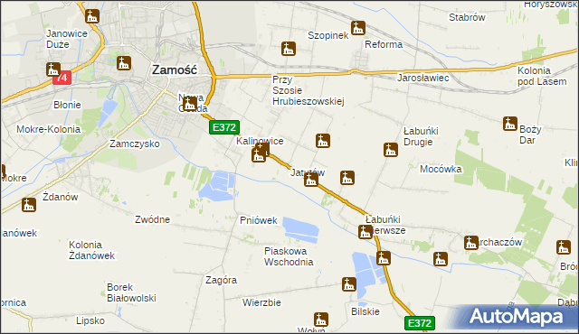 mapa Jatutów, Jatutów na mapie Targeo