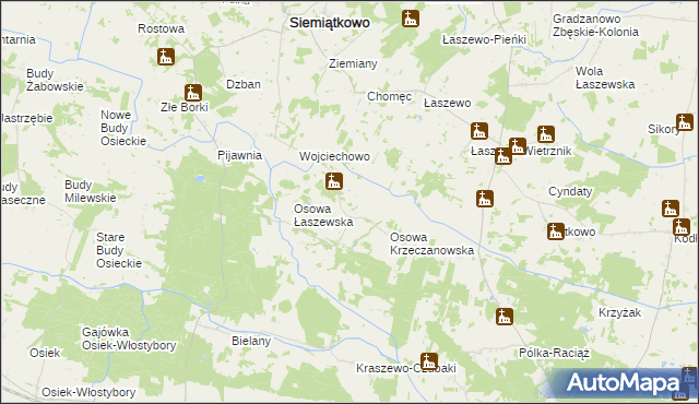 mapa Julianowo gmina Siemiątkowo, Julianowo gmina Siemiątkowo na mapie Targeo