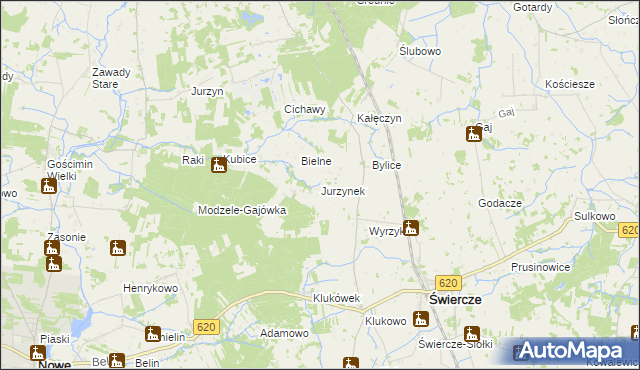 mapa Jurzynek, Jurzynek na mapie Targeo