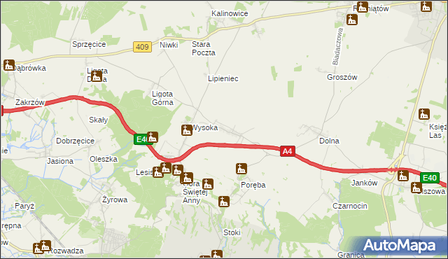 mapa Kadłubiec, Kadłubiec na mapie Targeo