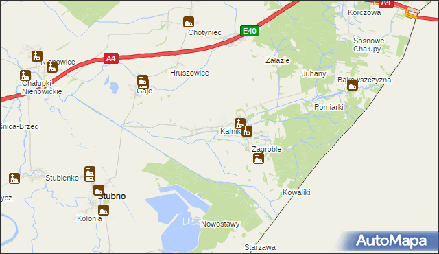 mapa Kalników, Kalników na mapie Targeo