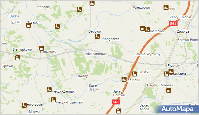 mapa Kamionowo, Kamionowo na mapie Targeo