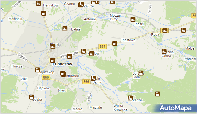 mapa Karolówka gmina Lubaczów, Karolówka gmina Lubaczów na mapie Targeo