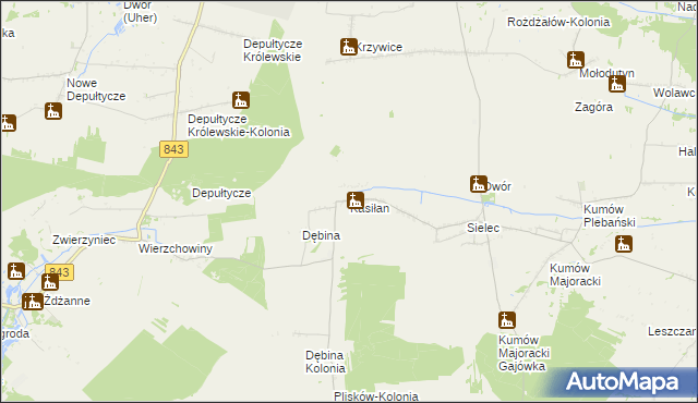 mapa Kasiłan, Kasiłan na mapie Targeo
