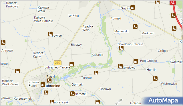 mapa Kazanie, Kazanie na mapie Targeo
