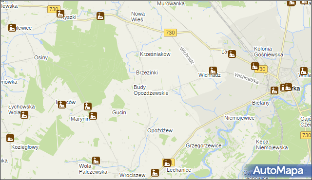 mapa Kazimierków, Kazimierków na mapie Targeo