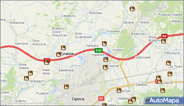 mapa Kędzierz, Kędzierz na mapie Targeo