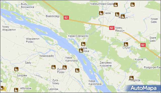 mapa Kępa Polska, Kępa Polska na mapie Targeo