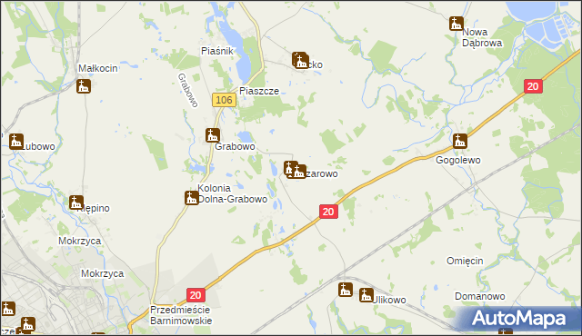 mapa Kiczarowo, Kiczarowo na mapie Targeo