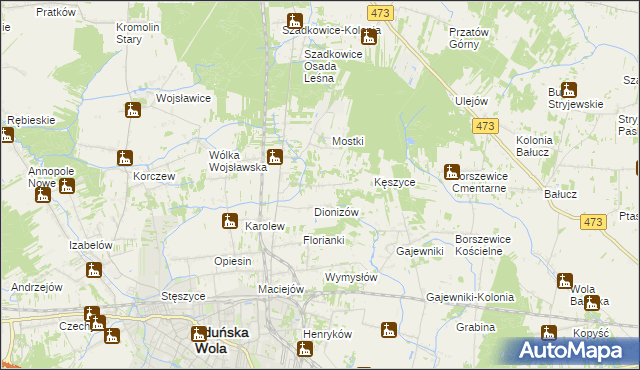 mapa Kłady, Kłady na mapie Targeo