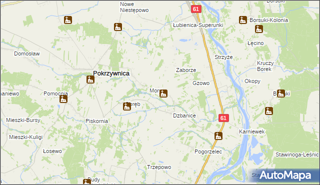 mapa Klaski, Klaski na mapie Targeo