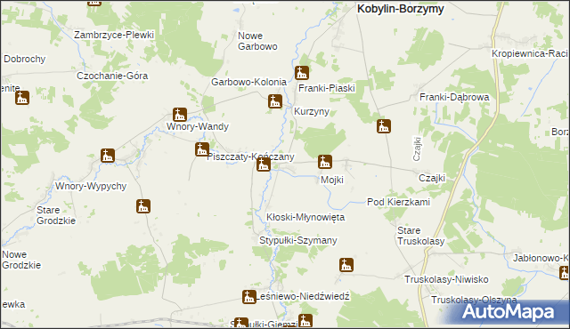mapa Kłoski-Świgonie, Kłoski-Świgonie na mapie Targeo