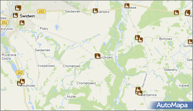 mapa Kluczkowo, Kluczkowo na mapie Targeo