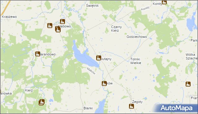 mapa Klutajny, Klutajny na mapie Targeo