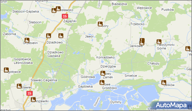 mapa Konradówko, Konradówko na mapie Targeo