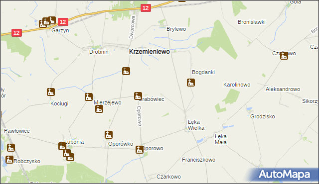 mapa Kopanie gmina Poniec, Kopanie gmina Poniec na mapie Targeo