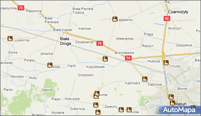 mapa Kopydłów, Kopydłów na mapie Targeo