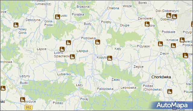 mapa Kopytowa, Kopytowa na mapie Targeo