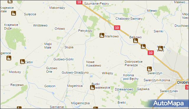 mapa Kosmaczewo, Kosmaczewo na mapie Targeo