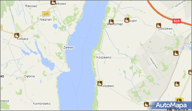 mapa Koszewko, Koszewko na mapie Targeo